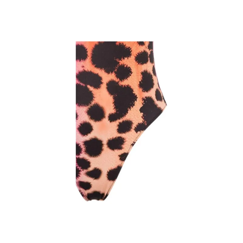 Roberto Cavalli Leopard print Lace up Swimsuit-4