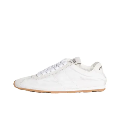 MIU bow miu Plume Low Top Casual Shoes Women's White