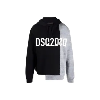 DSQUARED 2 Asymmetric Logo print Hoodie