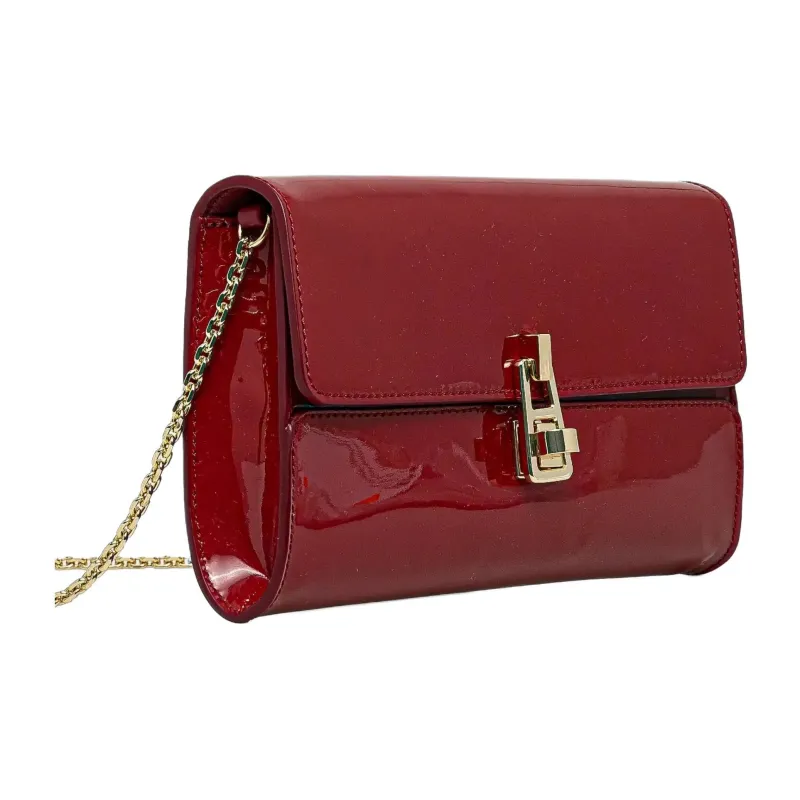 COCCINELLE Magie Patent Leather Crossbody Bag, Shoulder Bag Women's Dark Red-1