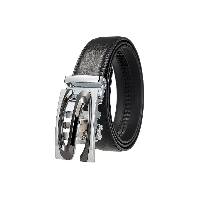 YUZHAOLIN Cow Leather Belts Men's Width 3.5CM-3