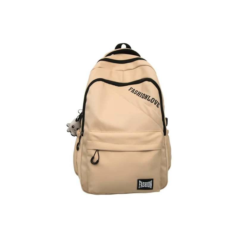 Single Warehouse Nylon Backpack Unisex White/Black/Gray/Khaki-14