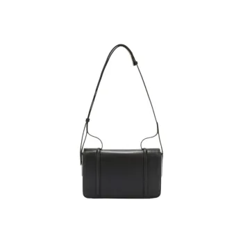 Furla Cow Leather Shoulder Bag Trumpets Women's Black