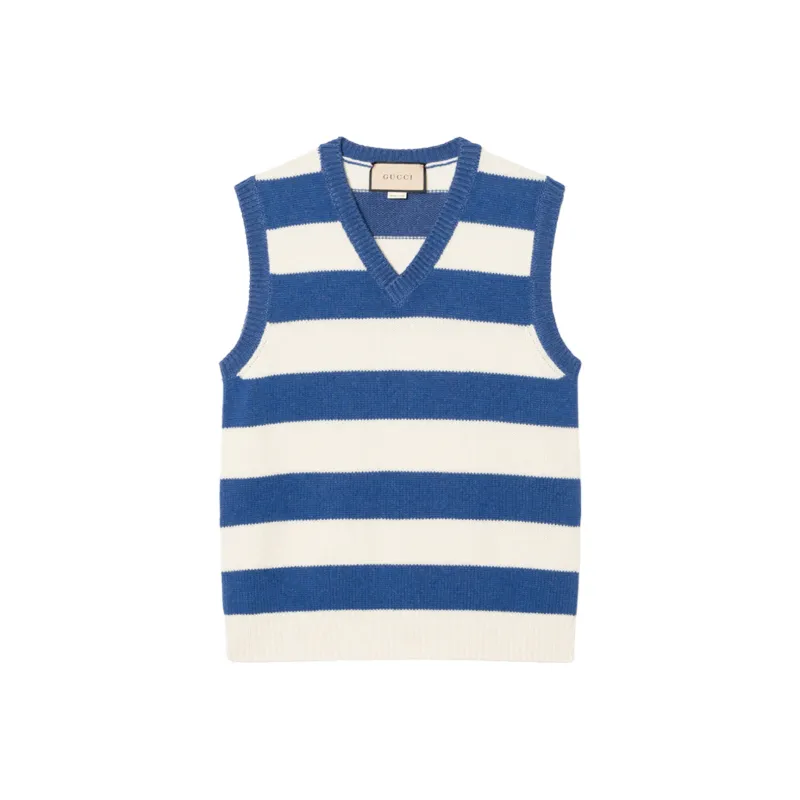 GUCCI Striped Knitted Vest-0