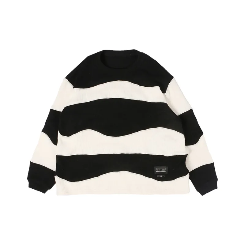 RELABEL Loose Fit Sweater Unisex Black-0