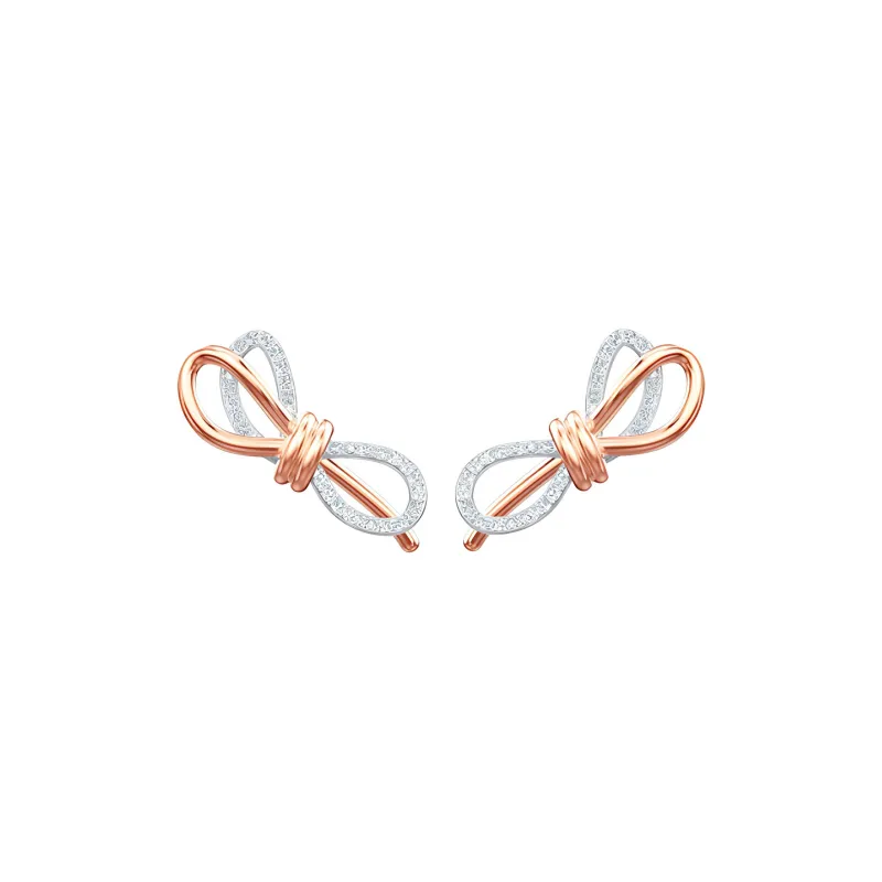 Swarovski Lifelong Bow Stud Earrings Women's-2