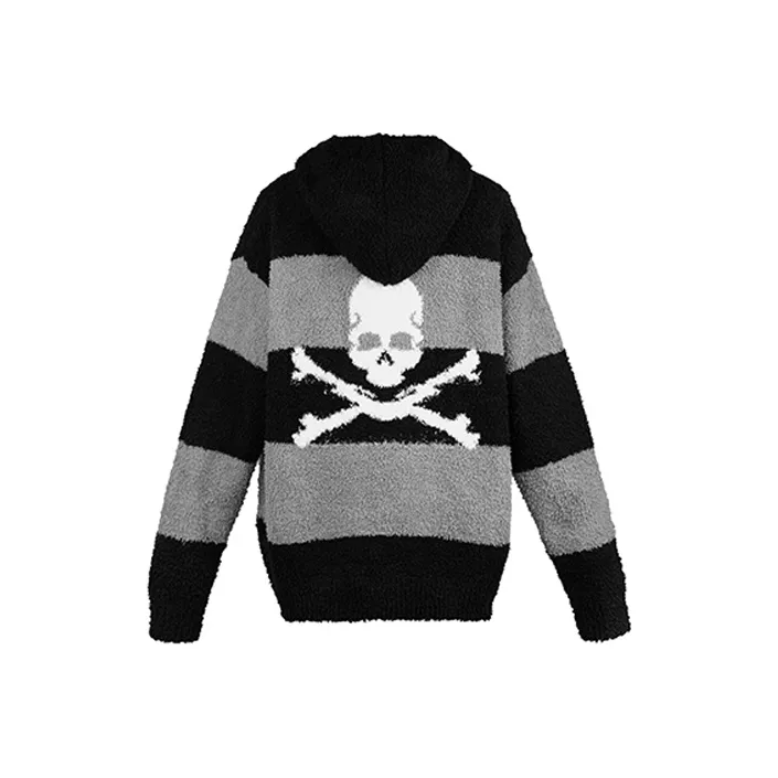 C2H4 X Mastermind Japan C Mastermind Knitted Stripe Hooded Sweater-0