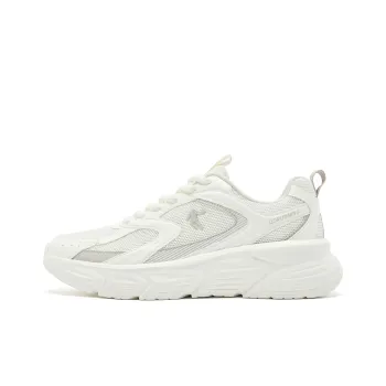 QIAODAN Shock Absorbers With Slip Resistant And Abrasion Resistant Properties Low Top Casual Running Shoes Men's White