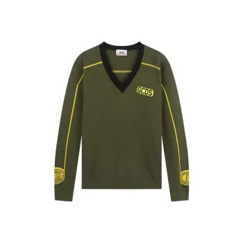 GCDS Sweaters Men Army Green