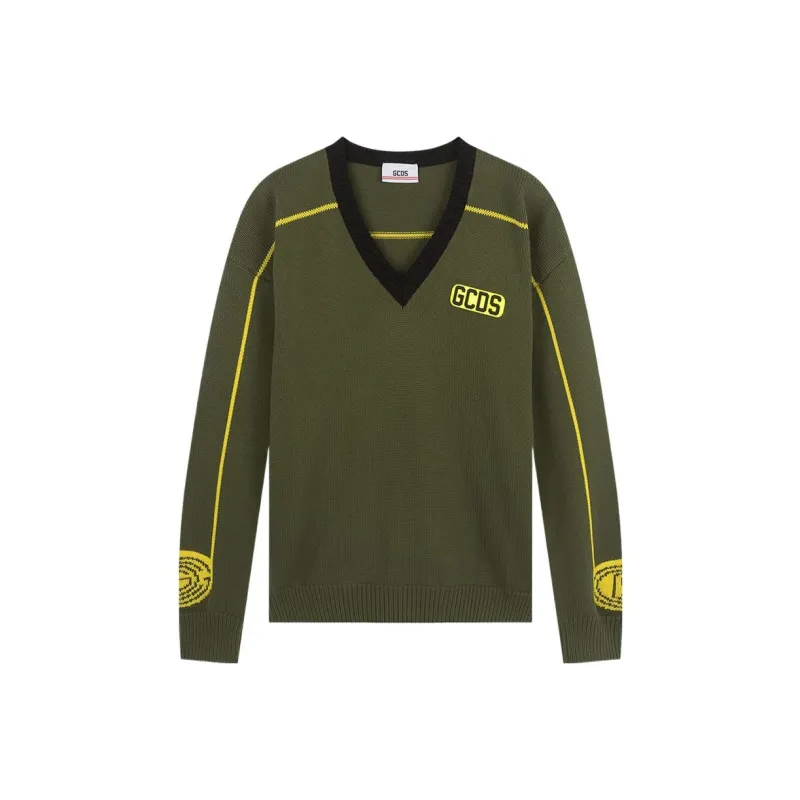 GCDS Sweaters Men Army Green-0