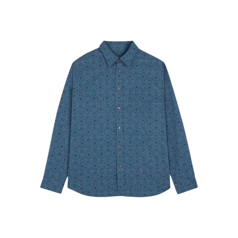 Maison Kitsune Shirt Unisex Capri Blue-0
