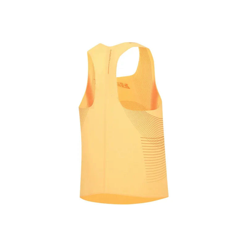 QIAODAN Feiying Tank Top Men's Flowing Light Orange/Sun Orange Print-1