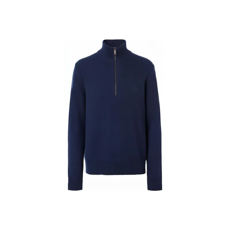 Burberry Cashmere Sweaters Men Marine Blue-0