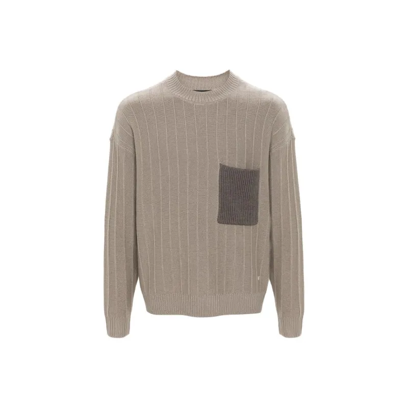 EMPORIO ARMANI Pocket Detailed Knitted Jumper-0