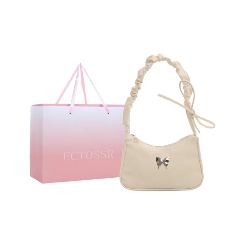FCTOSSR PU Shoulder Bag Women's White/Silver/Black/Khaki/Brown-0