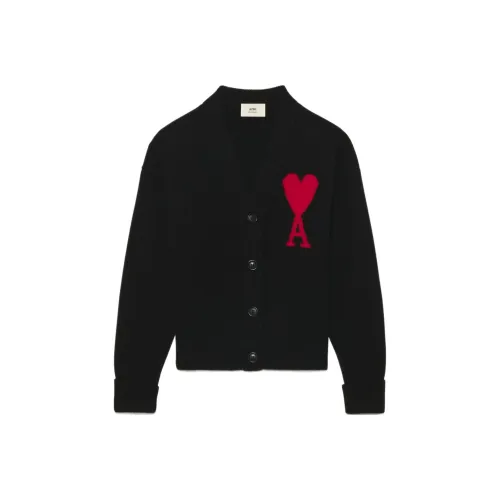 AMIPARIS Ami De Coeur Felted Merino Wool Cardigan