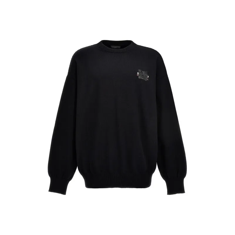 Balenciaga Sweater Regular Fit Men's Black-0