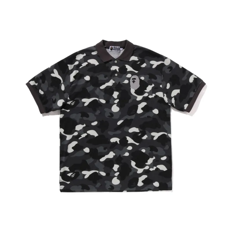 Bape City Camo Large Ape Head Relaxed Fit Polo-0