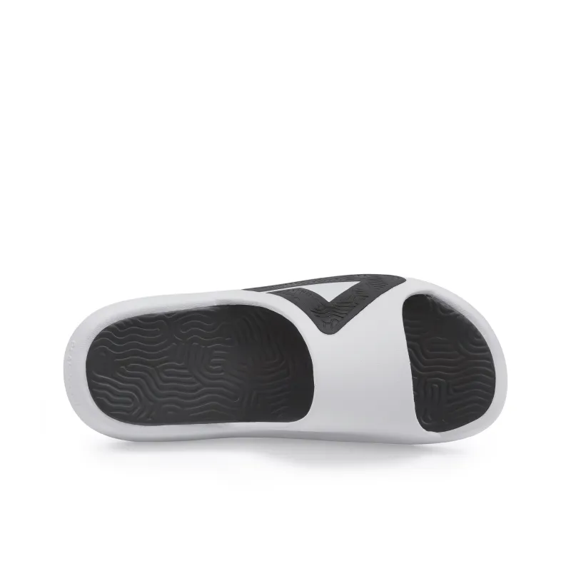 PEAK Tai Ji1.0 Slip Resistant Abrasion Resistant Cushioning Slide Slippers Men's Black White-2