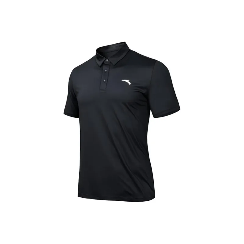 Anta Comprehensive Training Collection Lifestyle Collection Polo Shirt Men's Basic Black-0