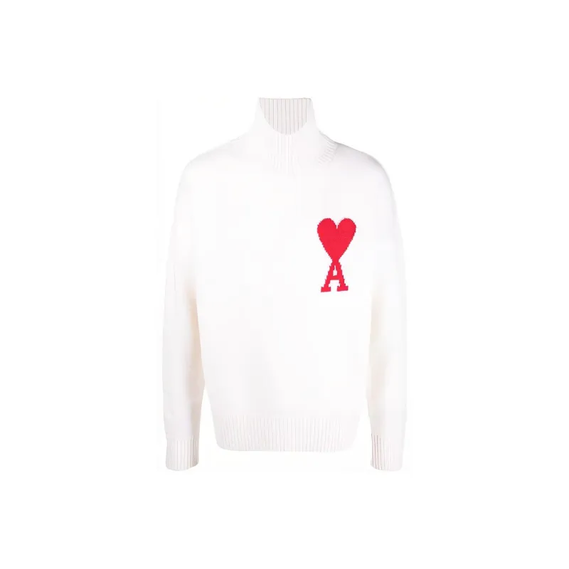 Ami Funnel Neck Sweater-0