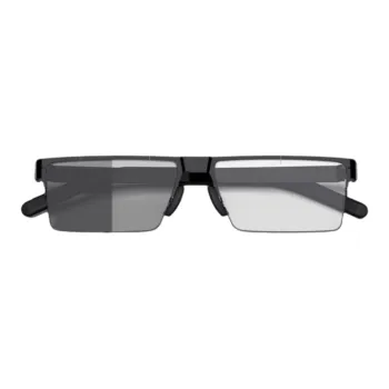 MID Plate And Metal Square Sunglasses Unisex Black