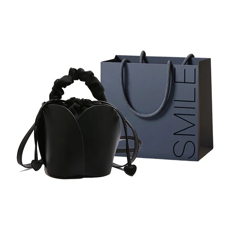 SWIMADE PU One Shoulder Handbag Women's Black/Red/Brown-14