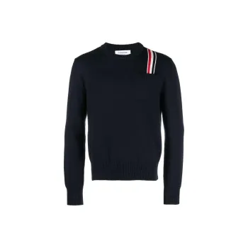 THOM BROWNE Rwb Stripe Crewneck Jumper