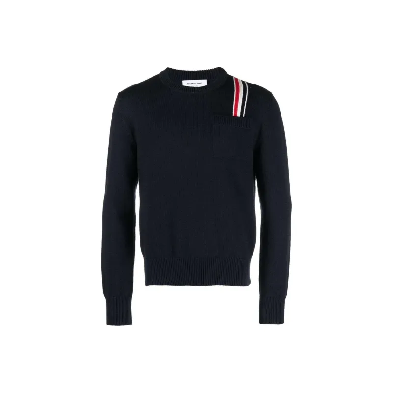 THOM BROWNE Rwb Stripe Crewneck Jumper-0