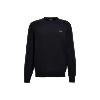 A.P.C Logo Embroidered Knit Jumper