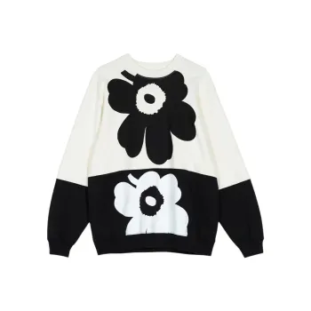 Marimekko Sweatshirt Unisex Gray White