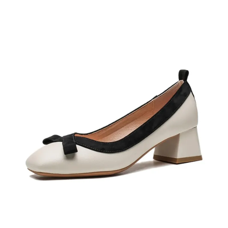 Than Than Me Casual Single Shoes Women's Ecru-0
