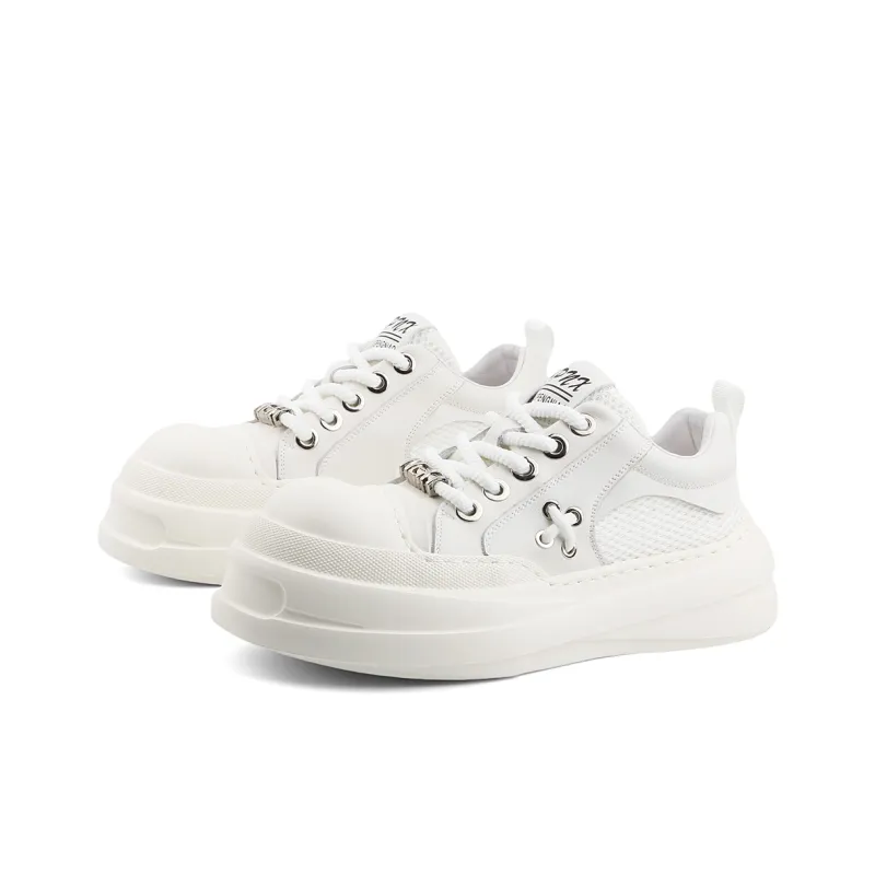 Daying Breathable Height Increase Low Top Skateboard Shoes Men's-1