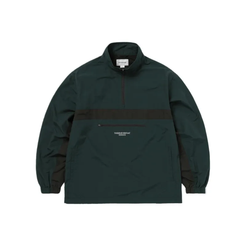 Thisisneverthat FW24 Half Zip Sports Pullover Sweatshirt Unisex Green-0
