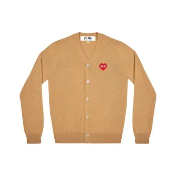 CDG Play Sweaters Men Yellow