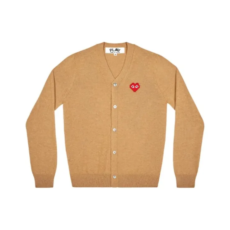 CDG Play Sweaters Men Yellow-0