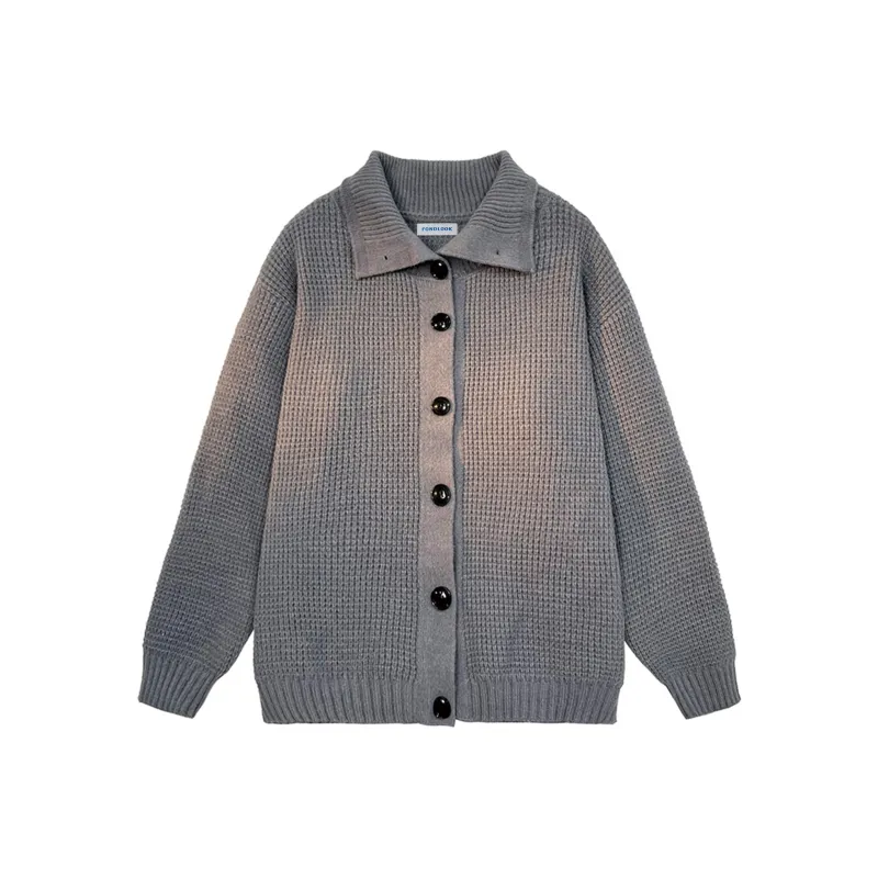 FONDLOOK Sweater Coat Unisex Apricot-4