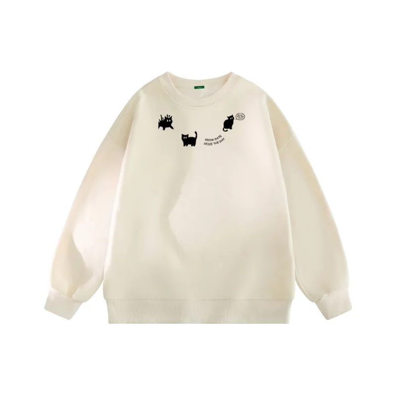 GROW DATE Sweatshirt Unisex White-40
