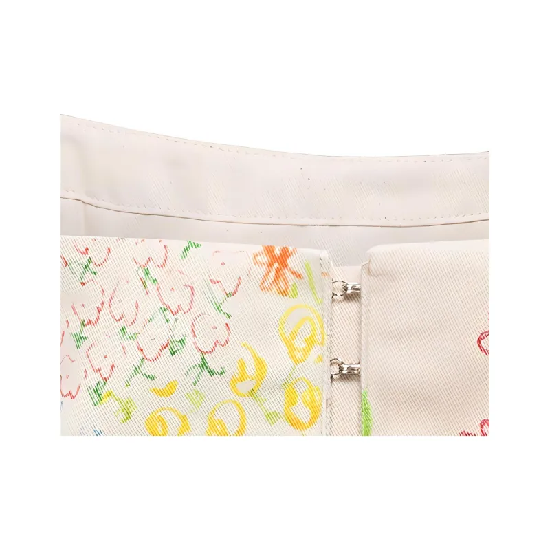 COLLINA STRADA Graphic-print Strapless Top-2