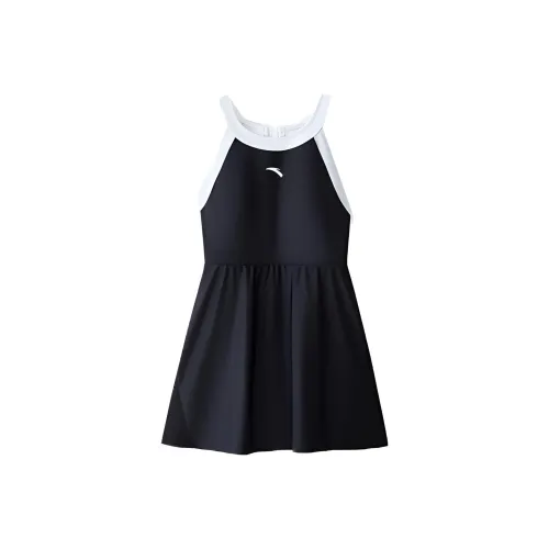 Anta Swim Dresses & Skirts Women's Basic Black/Pure White