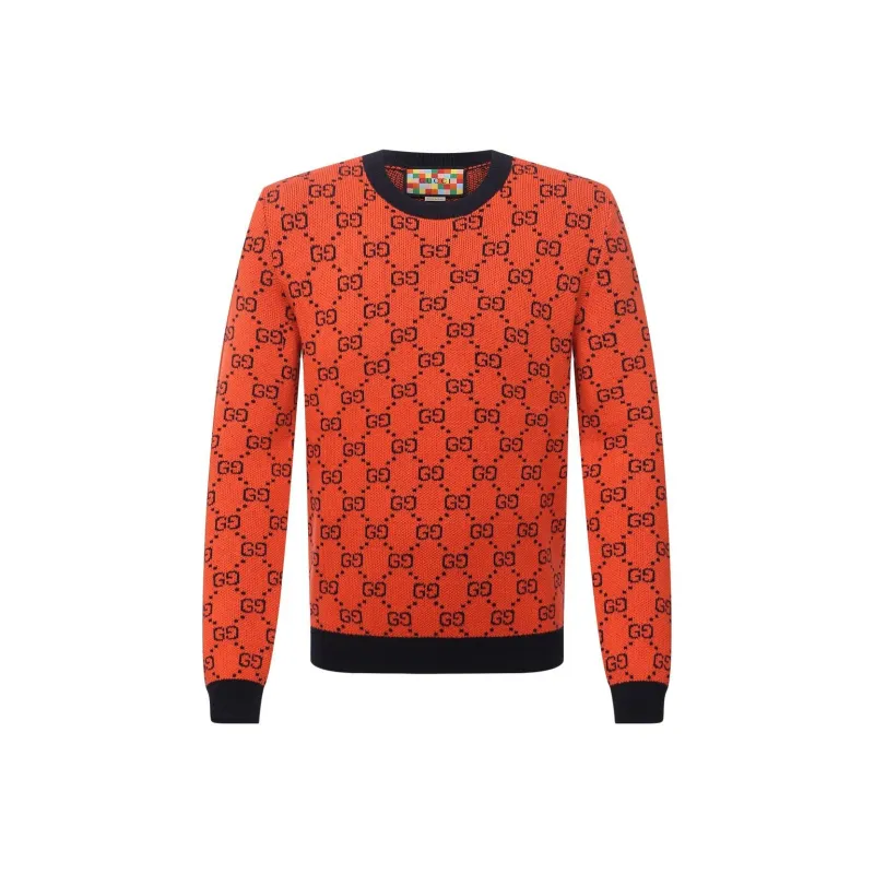 GUCCI Multicolor Collection SS21 Sweater Men's Orange-0