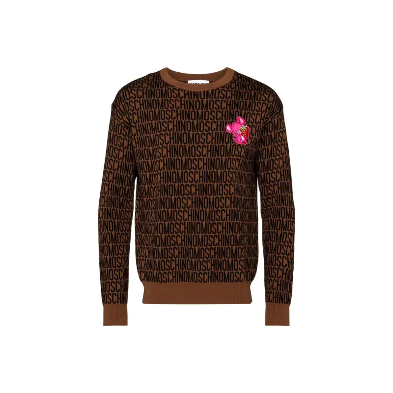 MOSCHINO Mouse patch Logo Jumper-0