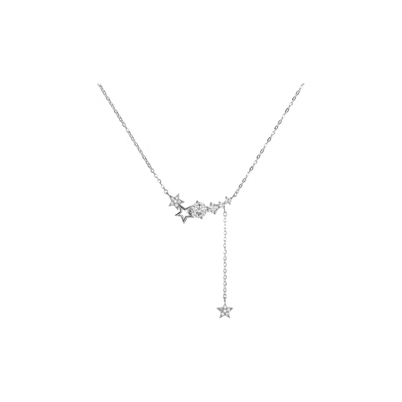 Heart Grass S925 Silver Necklaces Women's-0