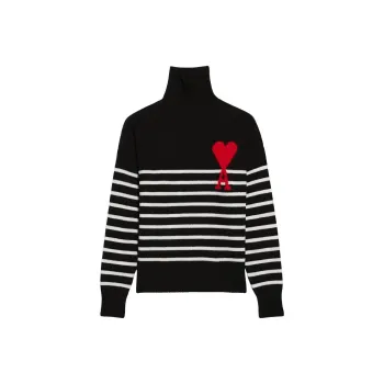 AMIPARIS Ami De Coeur Striped Sweater