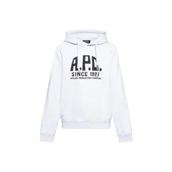 A.P.C Logo Printed Drawstring Hoodie