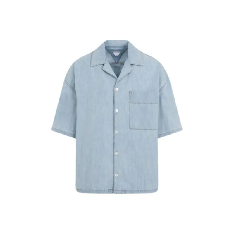Bottega Veneta Light Bleached Denim Shirt-0