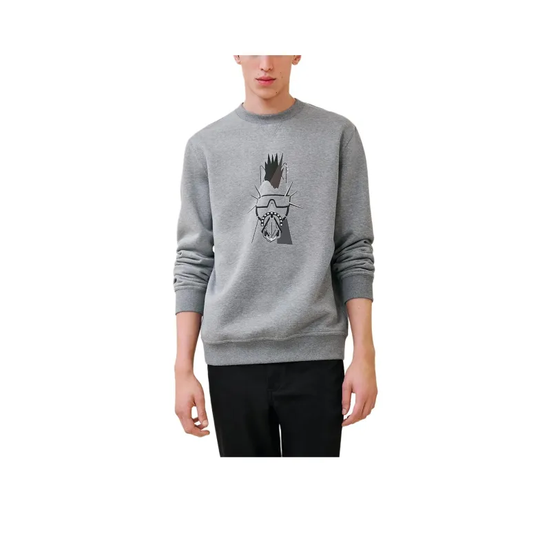 HERMES SS24 Sweatshirt Men's Gray-0