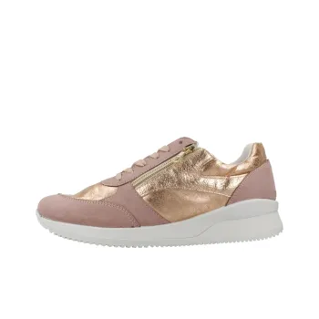 GEOX HALENEY Low Top Casual Shoes Women's Pink Gold