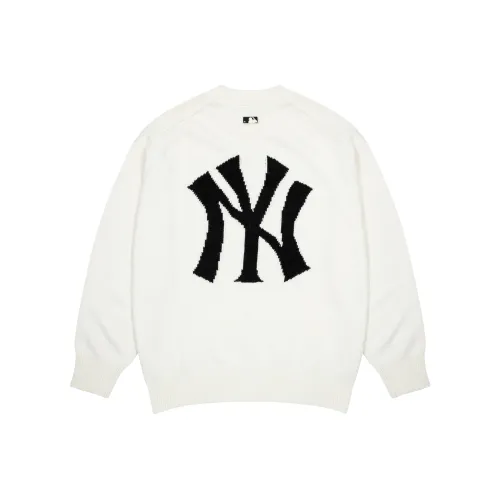 MLB New York Yankees Sweaters Unisex Cream