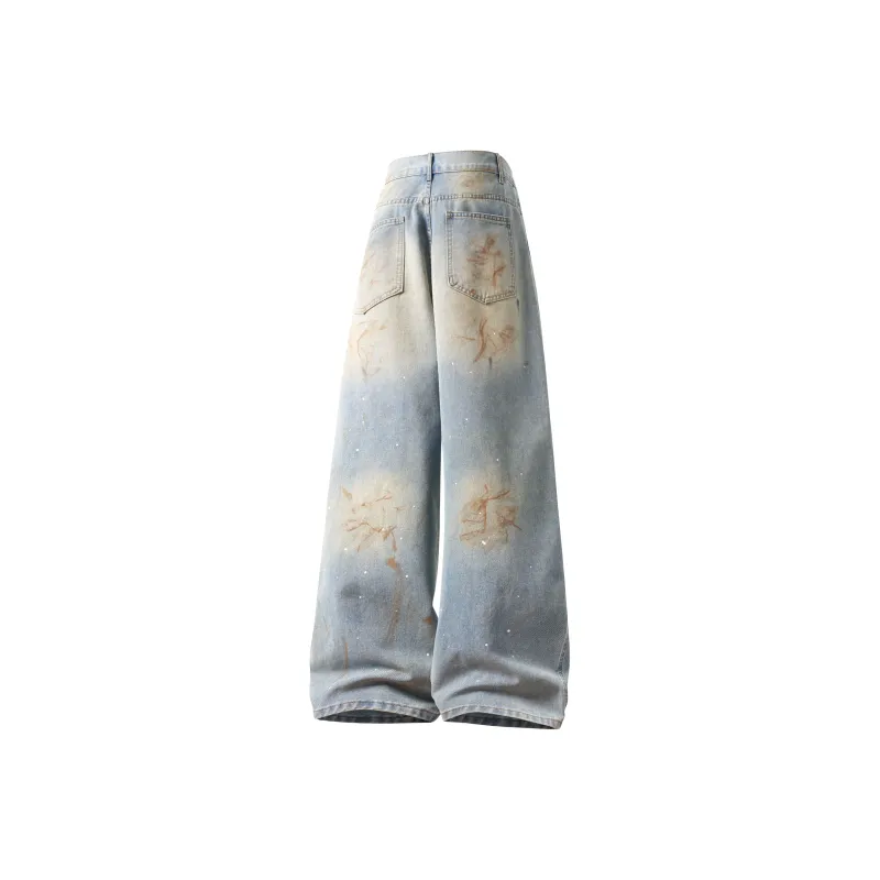 YINLEI Jeans Unisex Light Blue-1